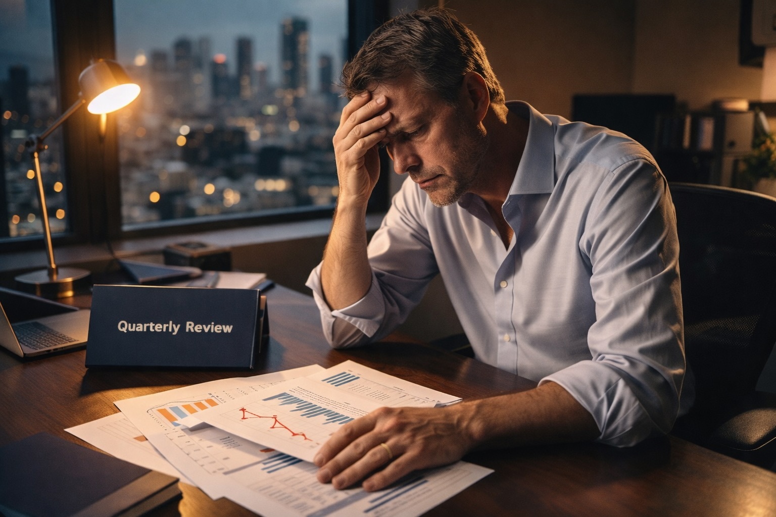 Executive under strategic pressure