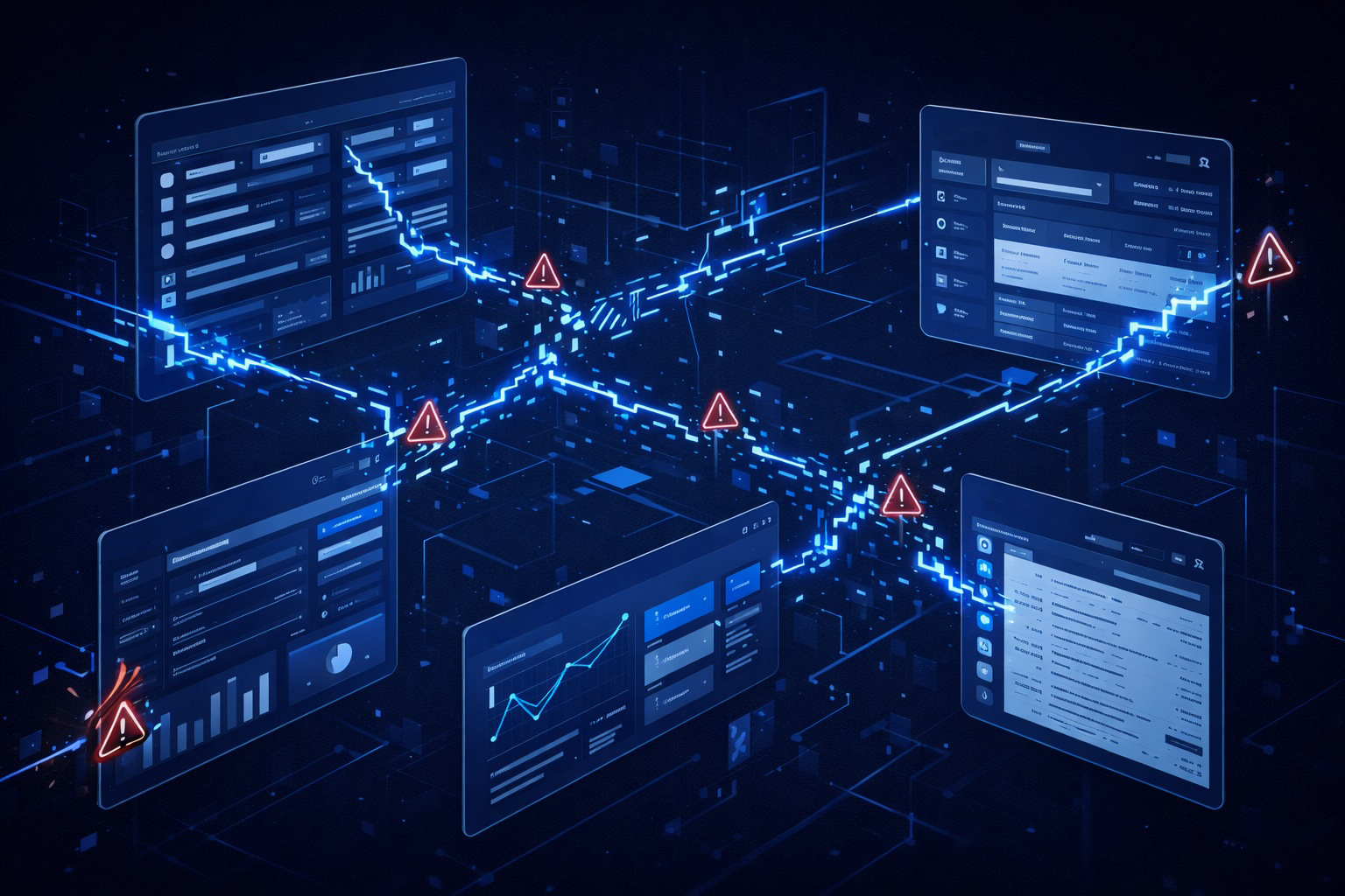 Disconnected systems visualization