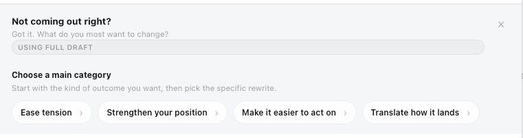 Elevate — choose the outcome for your message